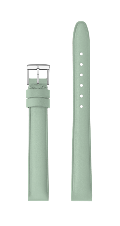 アクアグリーンのカーフスキンストラップ、スチール製ピンバックル 13.0 MM - MXE0ZVJV Baume & Mercier Front