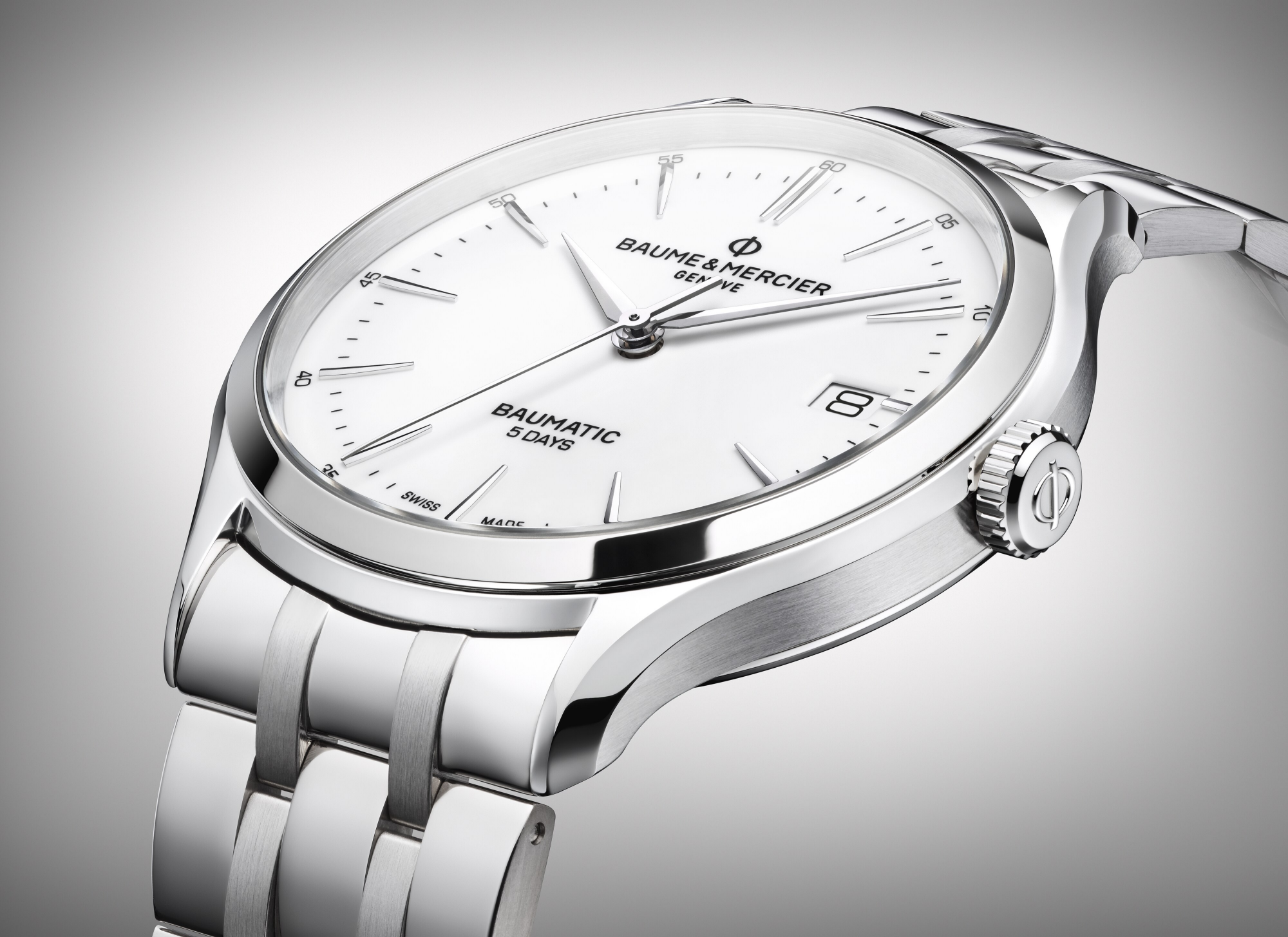 ساعة يد Clifton 10400 لـ للرجال | تفقُّد الأسعار على Baume & Mercier Close-Up