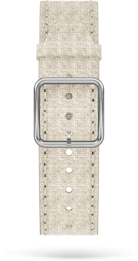 Beige Linen Strap, Steel Pin Buckle 20.0 MM - MXE0HP6C Baume & Mercier Front