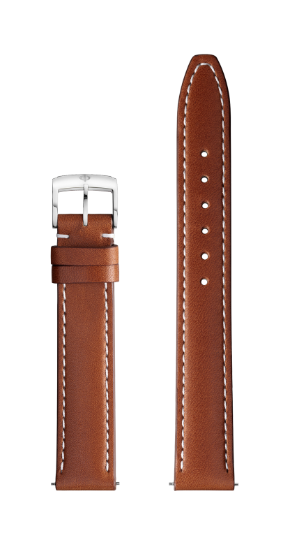 Light brown Calfskin Strap, Pin Buckle 15.0 MM - MXE0B5FW Baume & Mercier Front