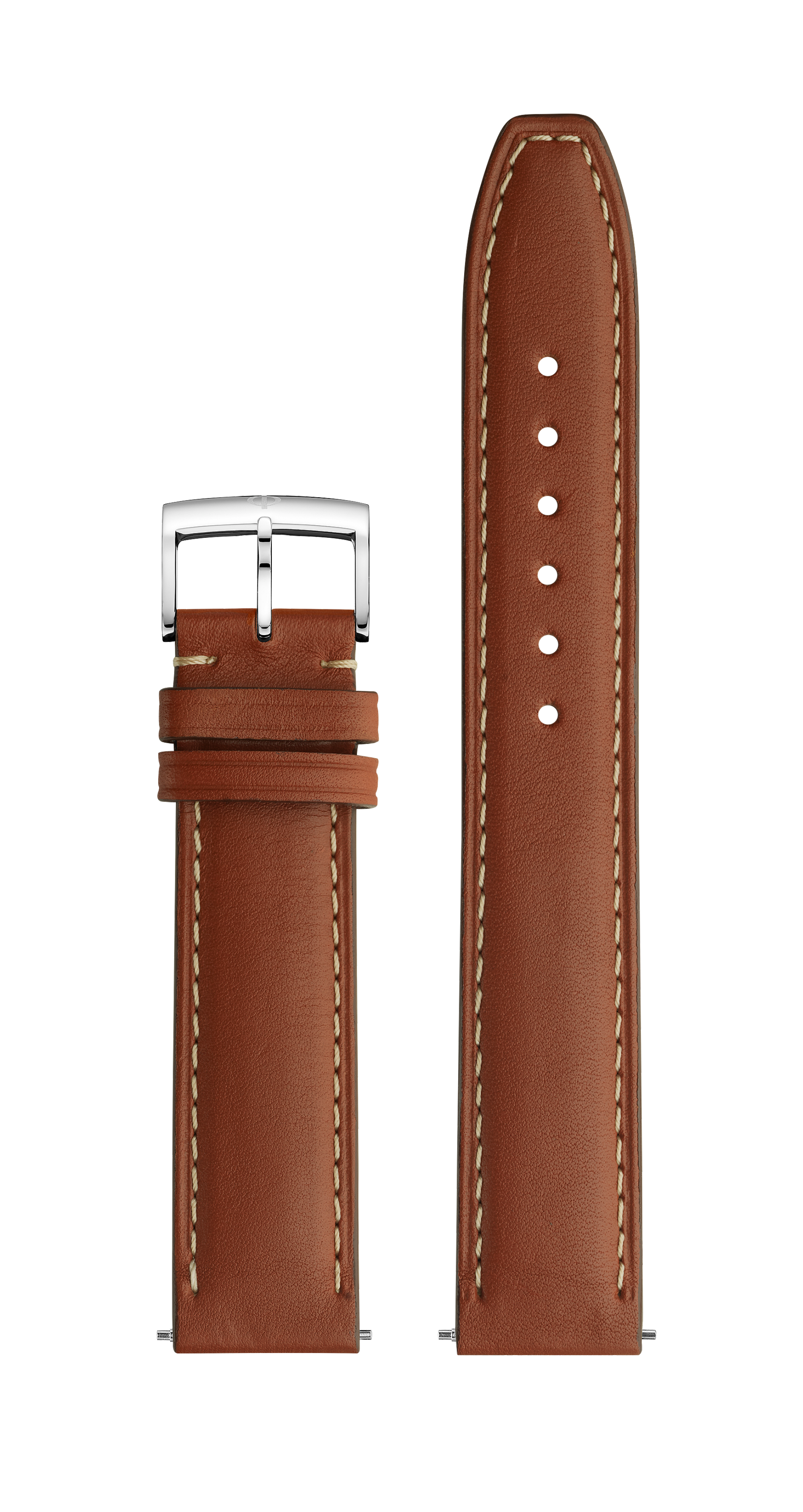 Light brown Calfskin Strap, Pin Buckle 19.0 MM - MXE0N06Z Baume & Mercier Front