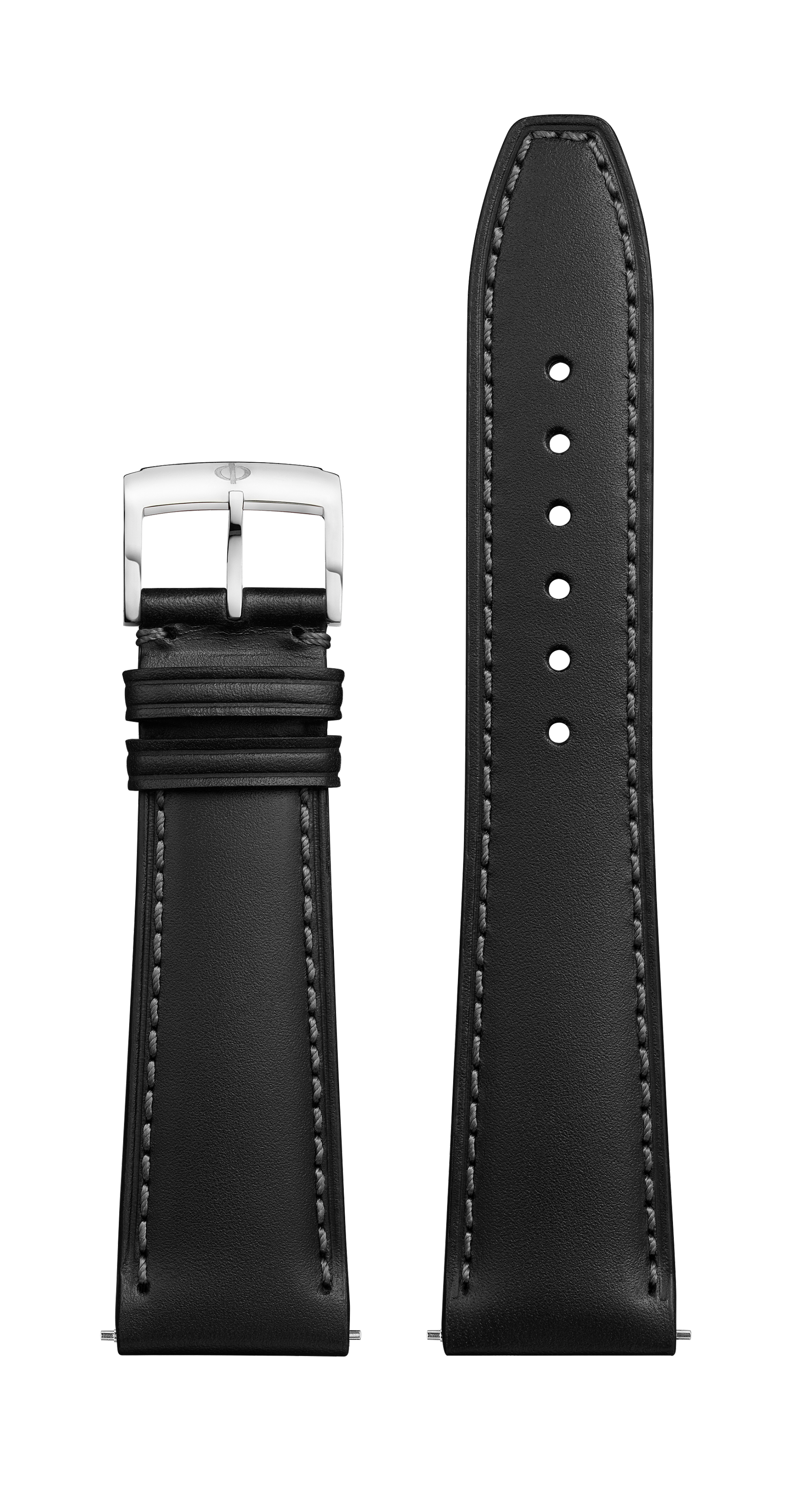 Black Calfskin Strap, Pin buckle 22.0 MM - MXE0N065 Baume & Mercier Front