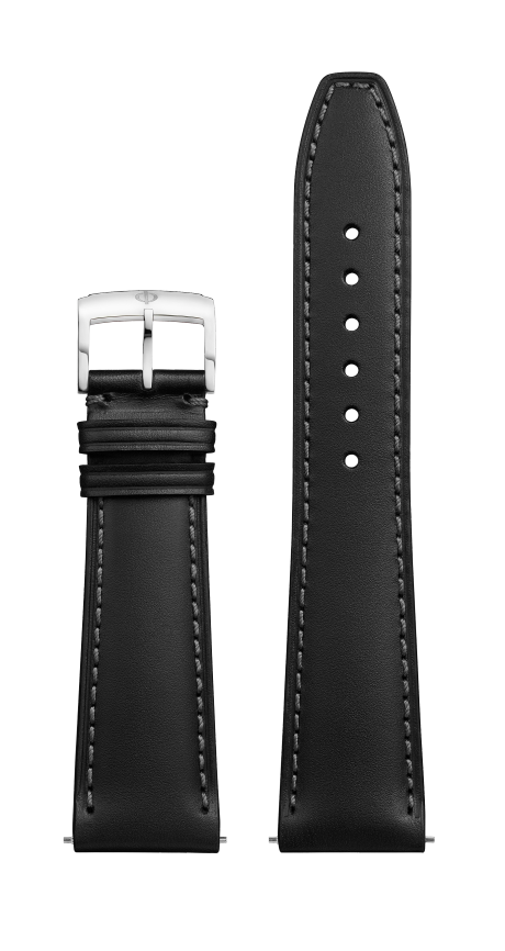 Black Calfskin Strap, Pin buckle 22.0 MM - MXE0N065 Baume & Mercier Front