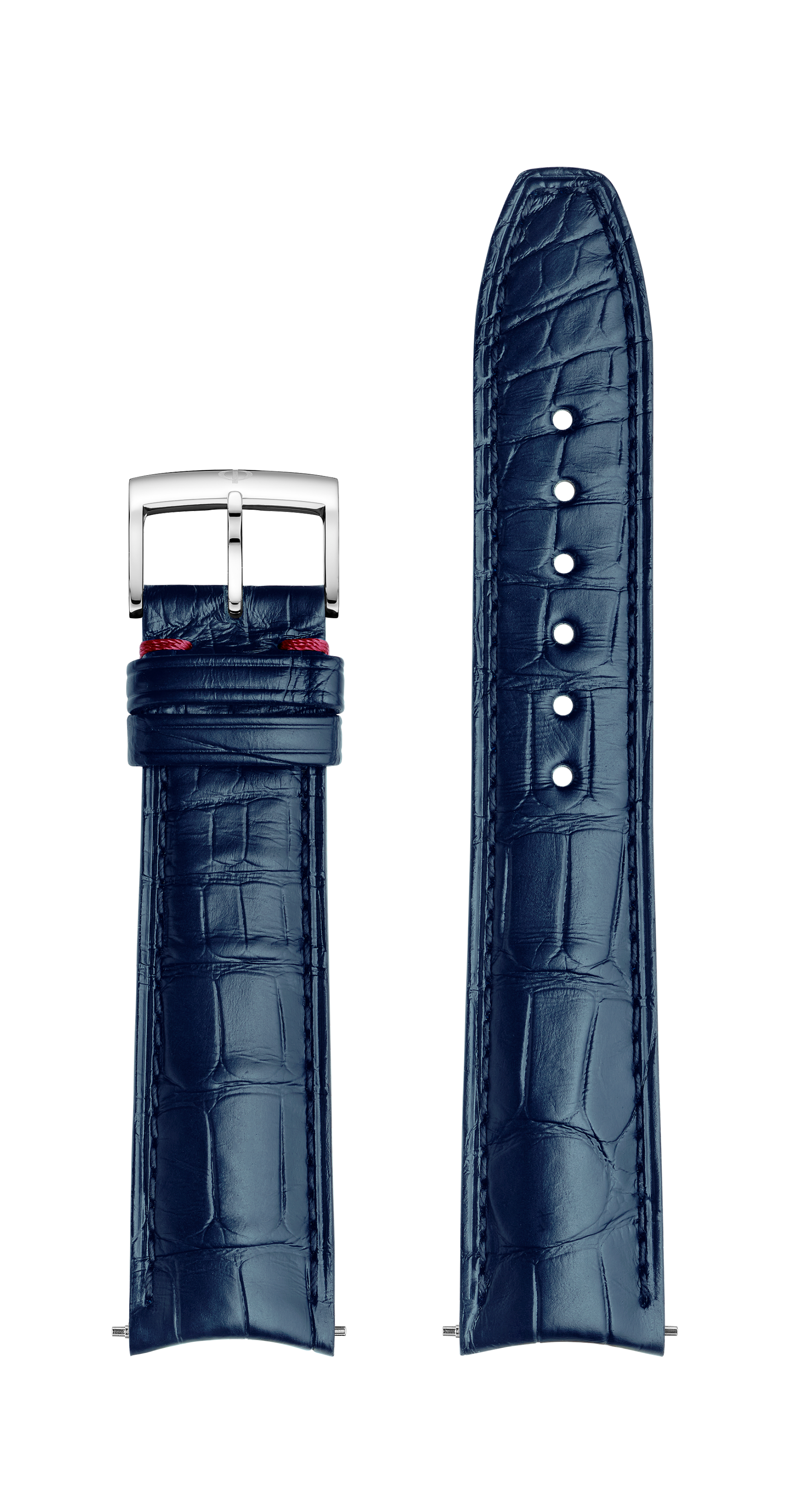 Blue Alligator Strap, Pin Buckle 20.0 MM - MXE08FCN Baume & Mercier Front