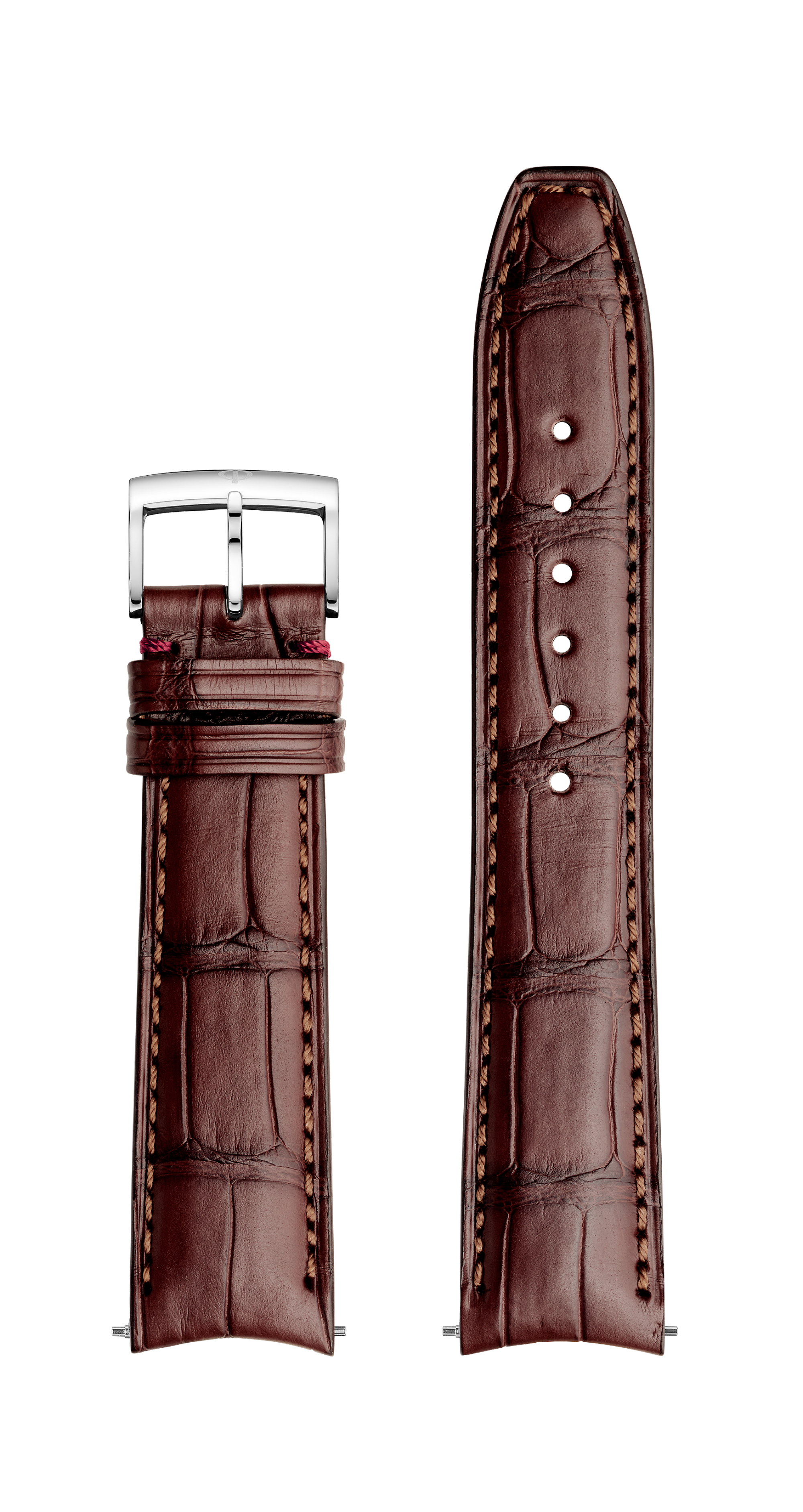 Brown Alligator Strap, Pin Buckle 20.0 MM - MXE08FD1 Baume & Mercier Front