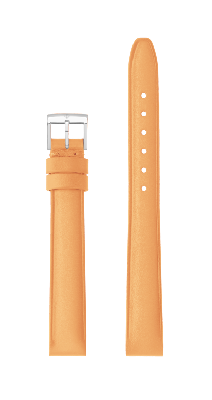 オレンジ カーフスキンストラップ、スチール製ピンバックル 13.0 MM - MXE11RG4 Baume & Mercier Front