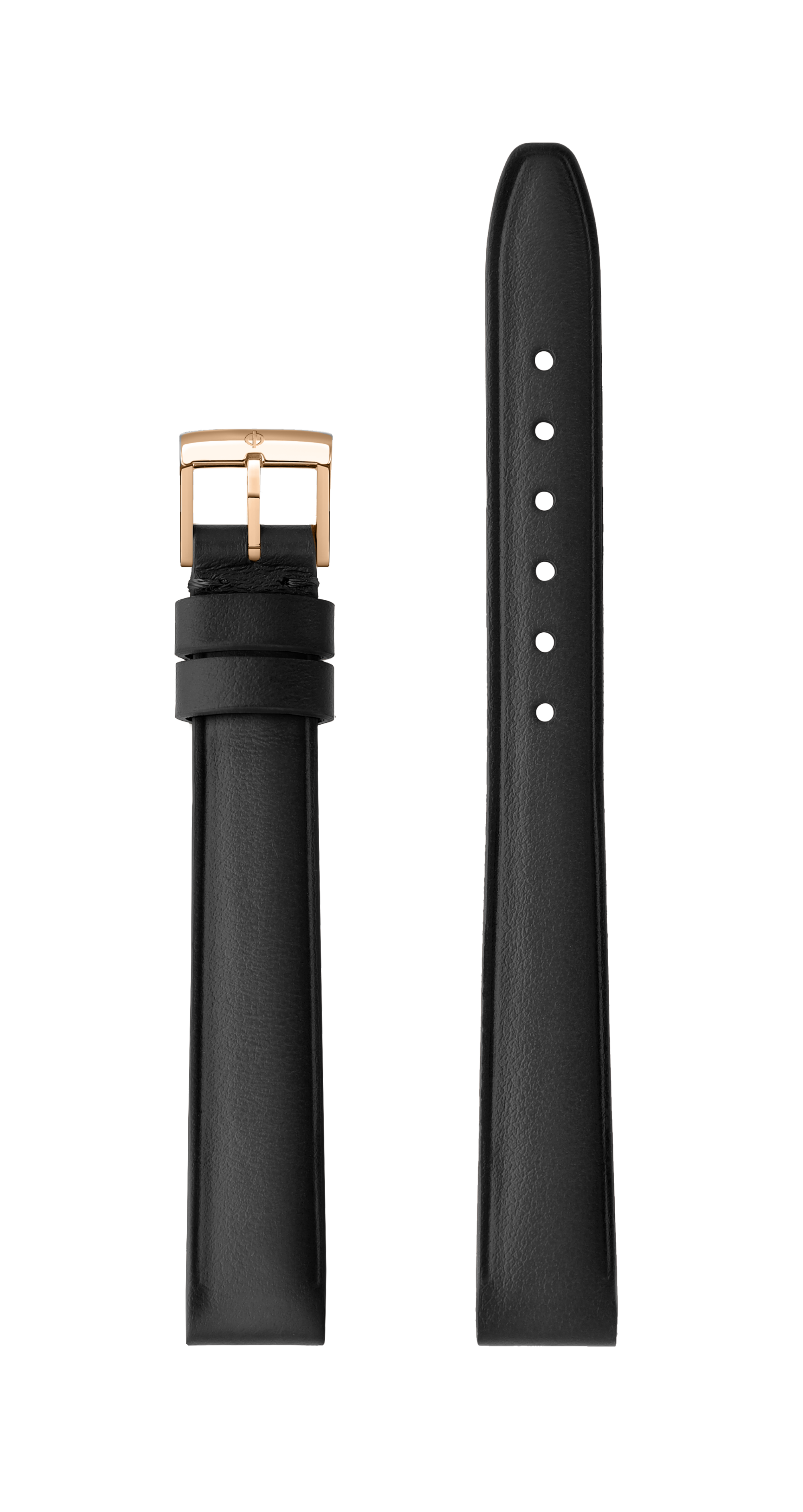 ブラックのカーフスキンストラップ、PVDピンバックル 13.0 MM - MXE0ZZ7R Baume & Mercier Front