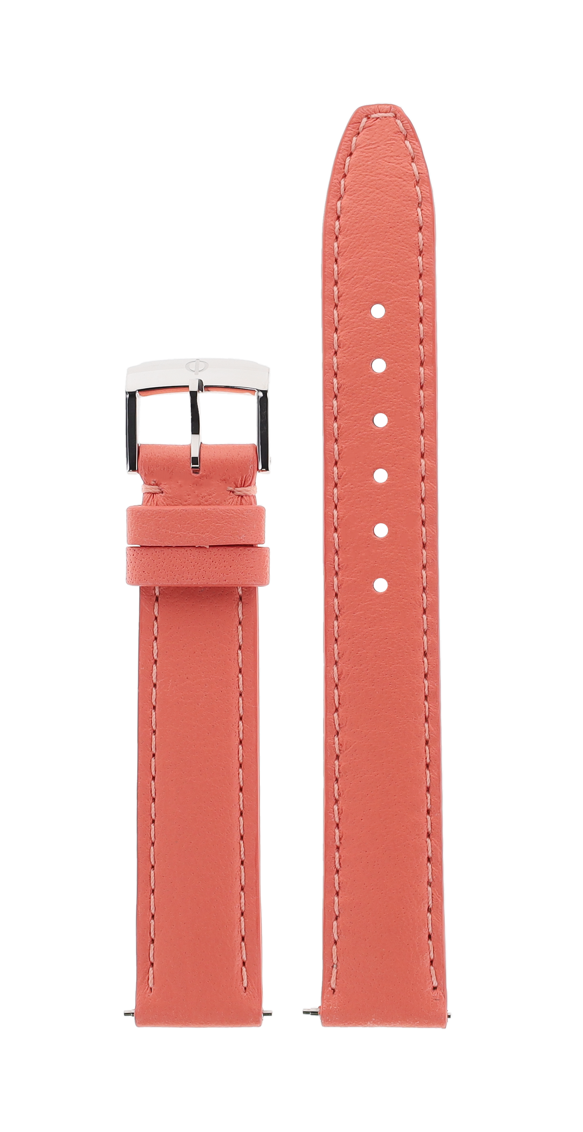 Pink Calfskin Strap, Steel Pin Ardillon Buckle 15.0 MM - MXE0DMCG Baume & Mercier Front