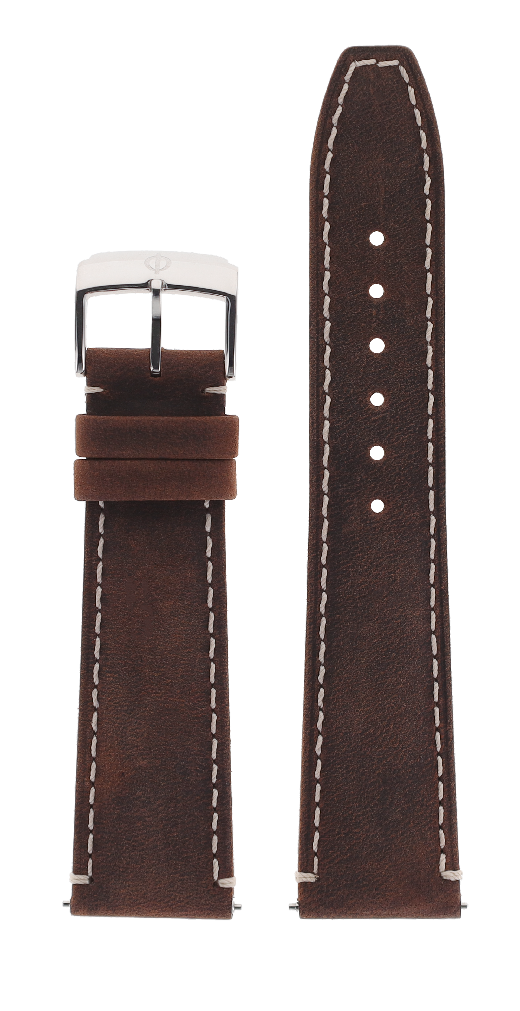Chocolate brown Calfskin Strap 21.0 MM - MXE07KZH Baume & Mercier Front