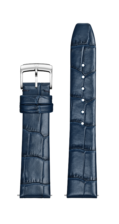 Blaues Alligatorlederband, Dornschließe 18.0 MM - MXE0N0MT Baume & Mercier Front