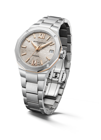 ساعة يد Riviera 10730 لـ للنساء | تفقُّد الأسعار على Baume & Mercier 3 4