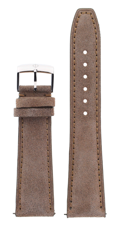 Beige Calfskin Strap, Steel Pin Ardillon Buckle 22.0 MM - MXE0RBZL Baume & Mercier Front