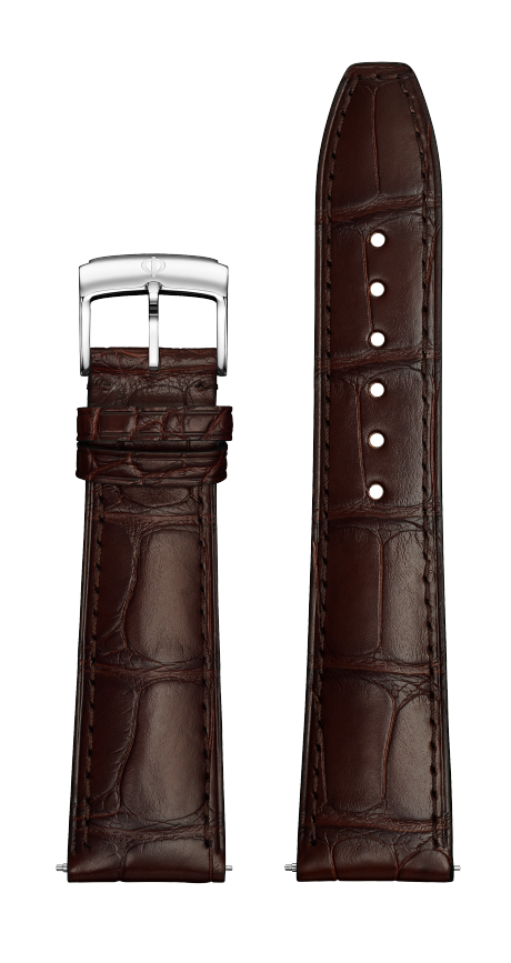 Braunes Alligatorlederband, Dornschließe 21.0 MM - MXE08GXM Baume & Mercier Front