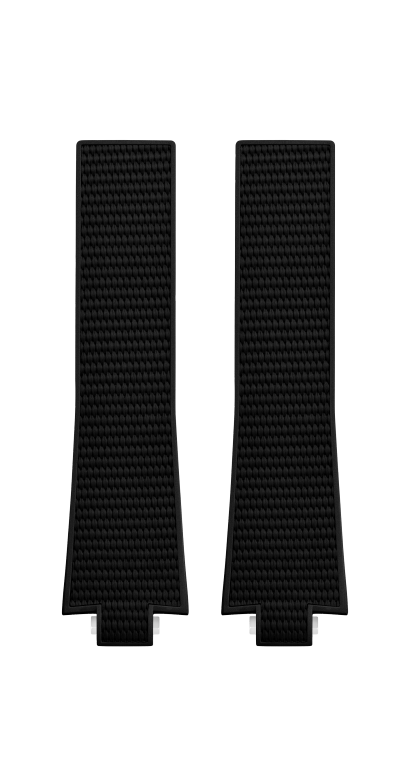 Black Rubber Strap 10.0 MM - MXE0PBL6 Baume & Mercier Front