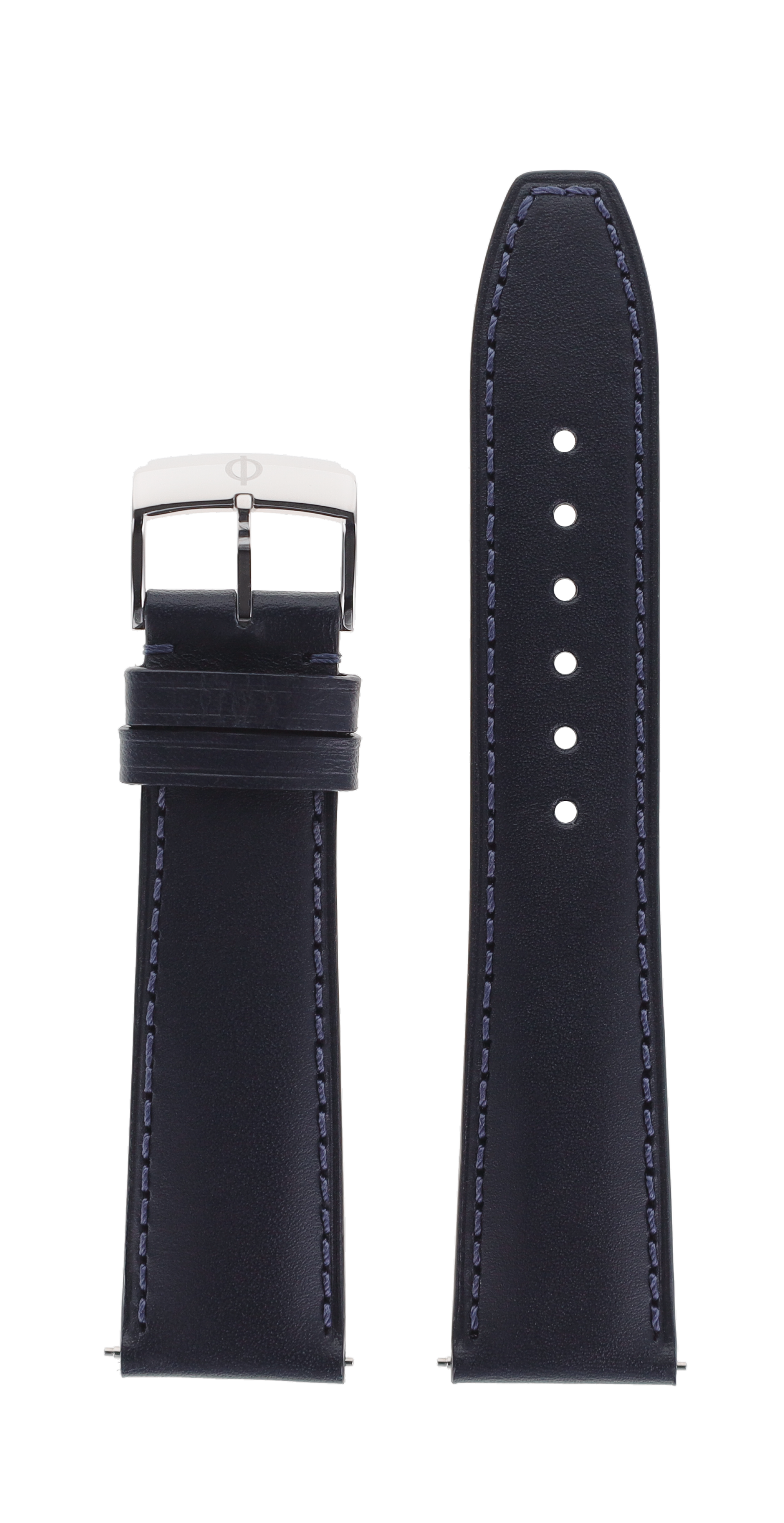 Navy Blue Calfskin Strap 21.0 MM - MXE0N0Q5 Baume & Mercier Front