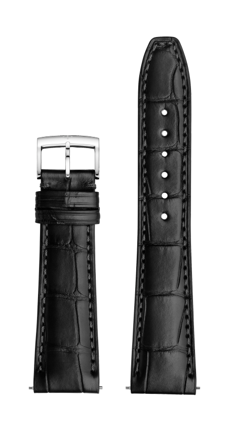 Schwarzes Alligatorlederband, Dornschließe 22.0 MM - MXE0N06N Baume & Mercier Front