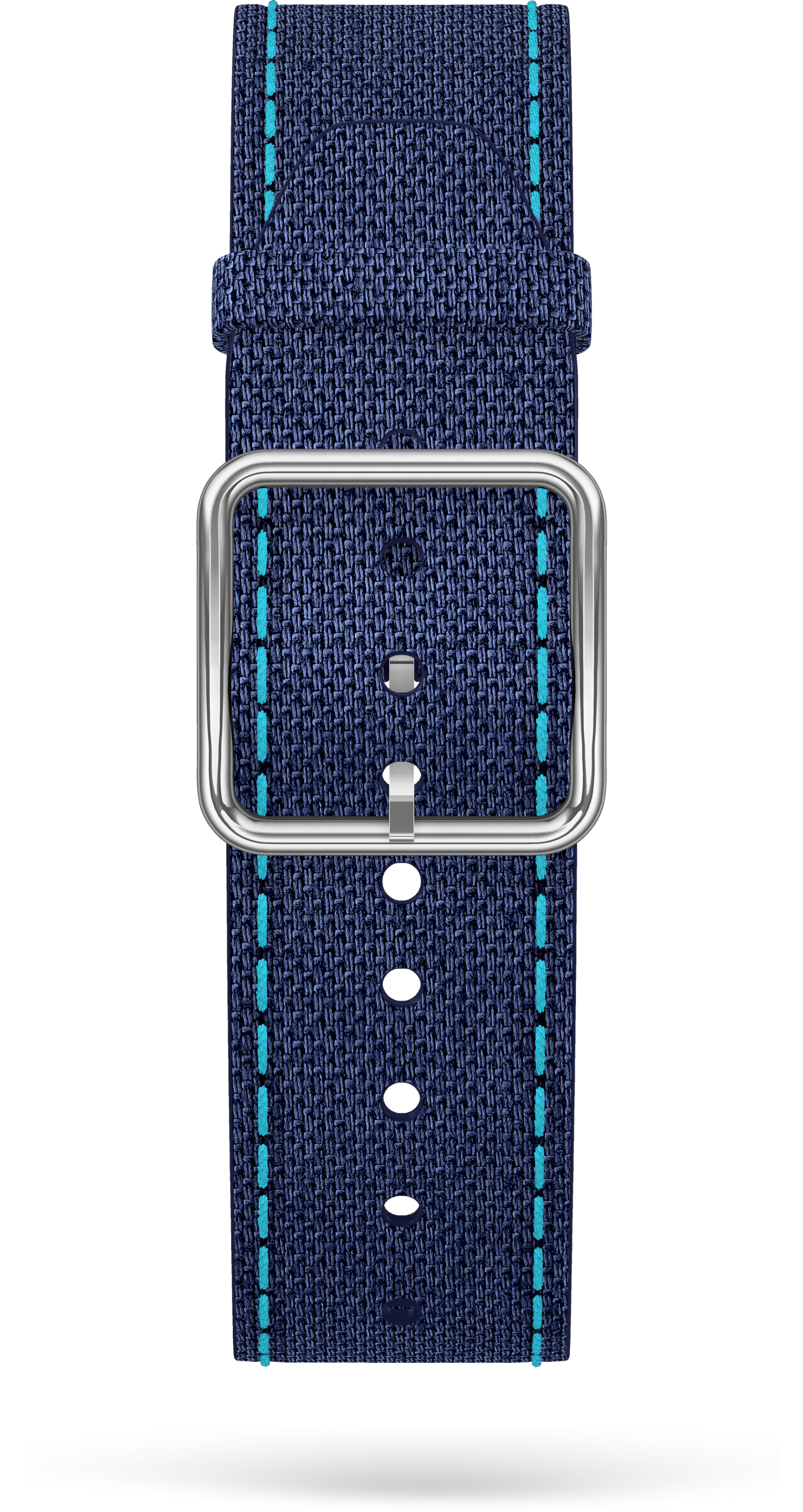 Blue Cotton Strap, Steel Pin Buckle 20.0 MM - MXE0K5TD Baume & Mercier Front